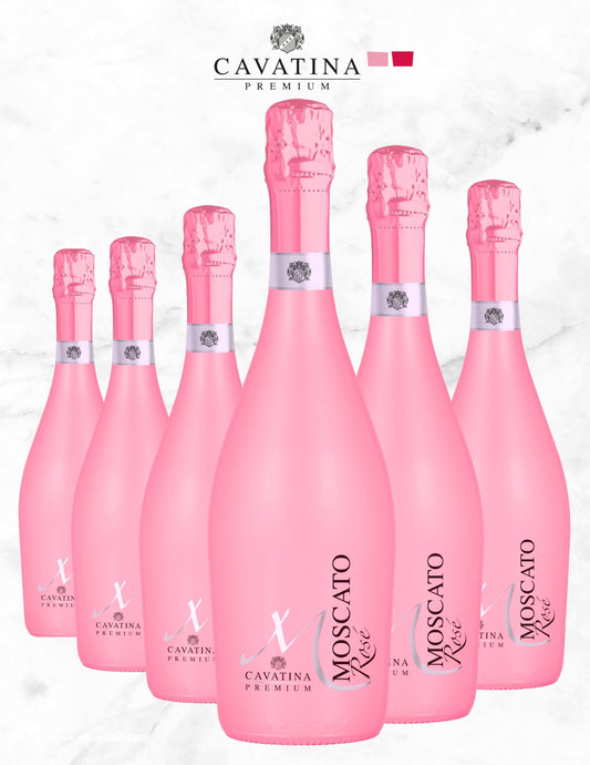 Moscato Cavatina Premium Spumante Dolce Rosé Carton 6xBouteilles